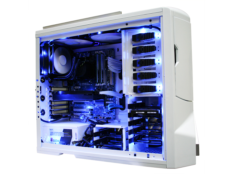 NZXT Blue Sleeved LED Kit 200cm Lighting inside Computer ...