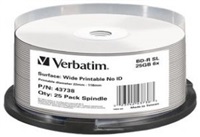 Product Image of Verbatim Blu-Ray BD-R 25pk 25GB, 6x, Spindle